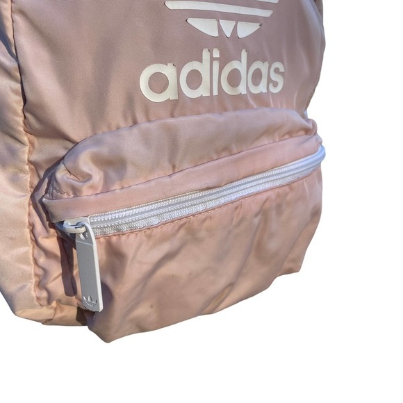 Adidas Mini Puffer Backpack in Light Pink/Peach - Picture 9 of 16